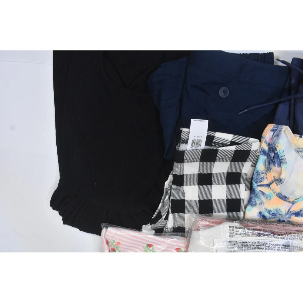 Old Navy Bulk Lot Of 10 Girls Size Large 10/12 Mixed Season Tops Bottoms Shorts